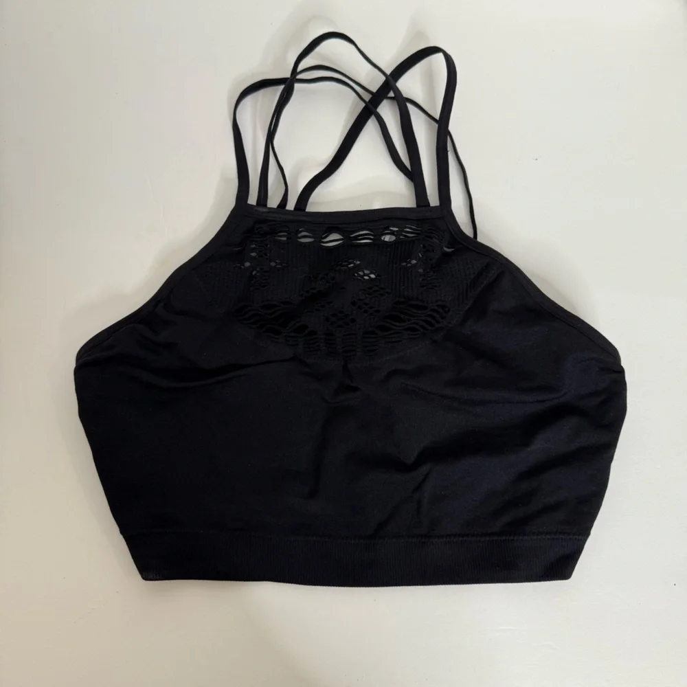 Maidenform Black Lace Detail Top Size Large